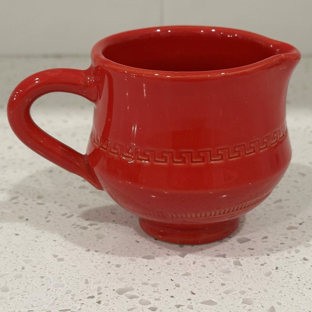 Vietri Tomato Red Creamer BELLEZZA